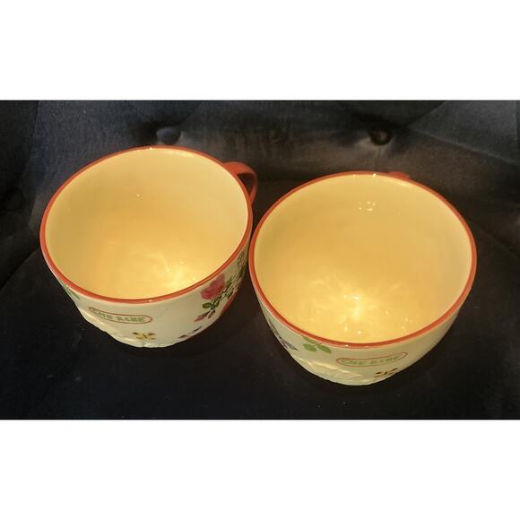 2 Anthropologie Nathalie Lete Titania Love mugs Holds 12 ounces - Picture 4 of 10